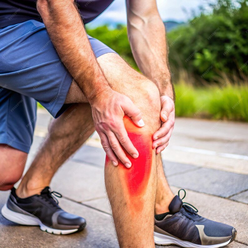 a person suffering from knee pain and seek knee pain treatment in kota