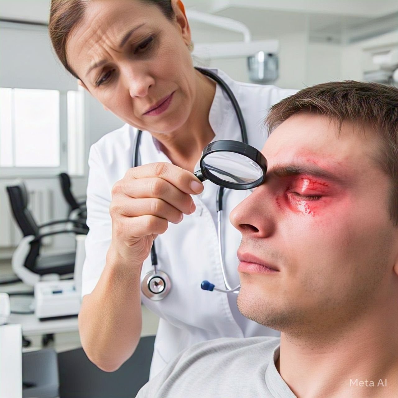 serious eye pain